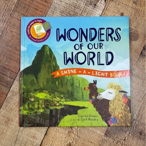 NEW Usborne Shine a Light Wonders Of Our World Picture Book Nature Travel - Picture 1 of 6